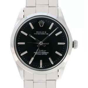 ROLEX OYSTER PERPETUAL 34MM (1971) #1002 (RARE CARTIER DIAL) ROLEX VINTAGE