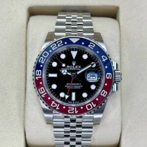 NEW 2025 Rolex GMT-Master II "Pepsi" 40mm 126710BLRO Stainless Steel Jubilee Bracelet Black Dial