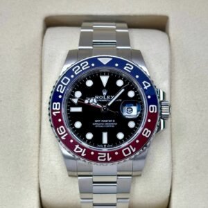 NEW 2025 Rolex GMT-Master II "Pepsi" 40mm 126710BLRO Stainless Steel Oyster Bracelet Black Dial