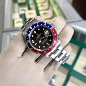 40mm Stainless Rolex GMT-Master II “Pepsi” (Ref: 16710)(Year: 2000)